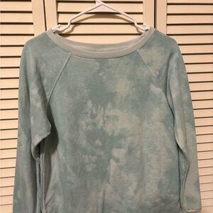 Stars Above Light Blue/Gree. Tie-Dye Top